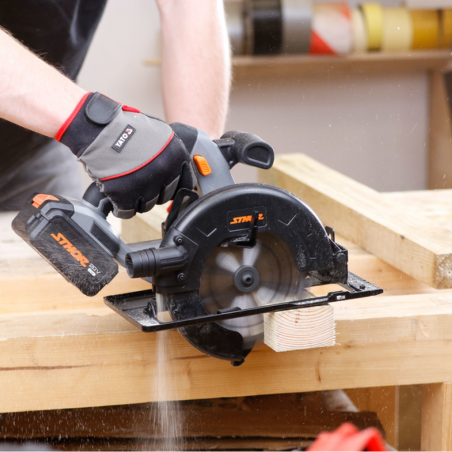 STHOR Fierastrau circular Li-Ion 20V,2Ah 4000 rpm, disc 165x16mm