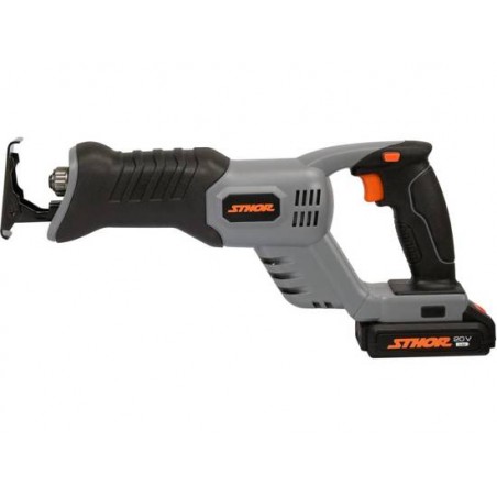 STHOR Fierastrau sabie cu acumulator Li-Ion 20V, 2Ah+ incarcator