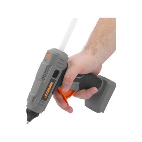STHOR Pistol de lipit compatibil cu Li-Ion 20 V, batoane 11 mm