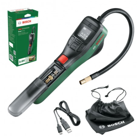 0603947000 BOSCH Pompa pneumatica cu acumulator EasyPump,3.6V,3Ah,10bar 0603947000 BOSCH Pompa pneumatica cu acumulator EasyPump,3.6V,3Ah,10bar