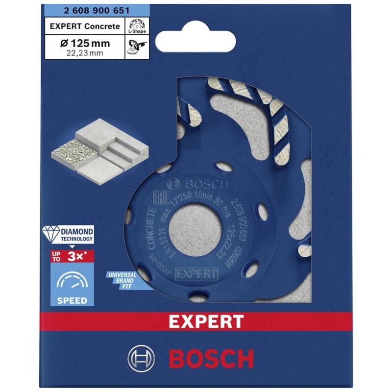 2608900651 BOSCH EXPERT Disc-oala slefuit beton, 125x22.23 mm