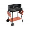 99911 LUND Gratar carbune cu rafturi 53x33cm