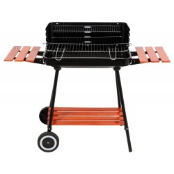 99911 LUND Gratar carbune cu rafturi 53x33cm
