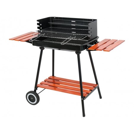 99911 LUND Gratar carbune cu rafturi 53x33cm