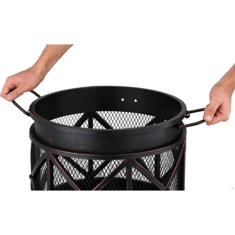 99702 LUND Vatra de gradina decorativa, otel, diametru 42 cm