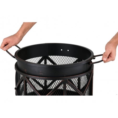 99702 LUND Vatra de gradina decorativa, otel, diametru 42 cm
