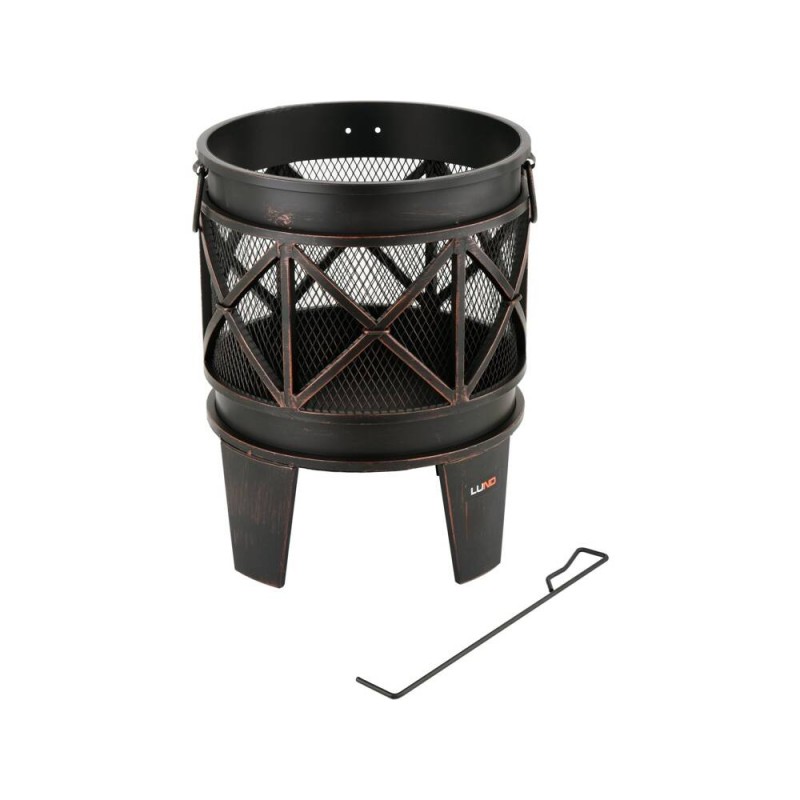 99702 LUND Vatra de gradina decorativa, otel, diametru 42 cm