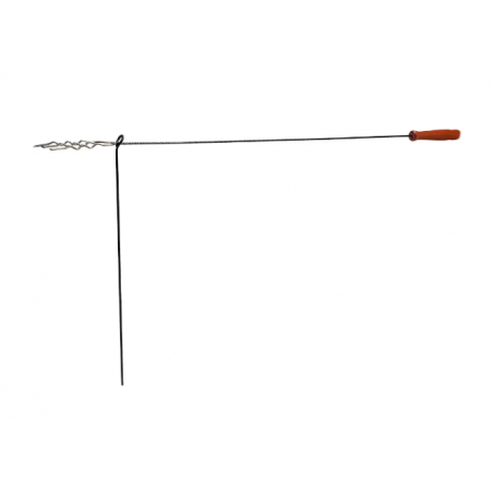 99576 YATO Furca gratar profilata 120cm, Inox/Lemn, Argintiu