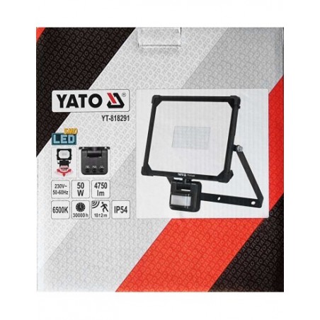 YT-818291 YATO Reflector LED SMD, 50 W, 4750 lm, senzor miscare