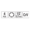 YT-06806 YATO Set chei tubulare pentru saboti frana