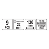 YT-25413 YATO Presa pentru bucse si pivoti, 9 piese