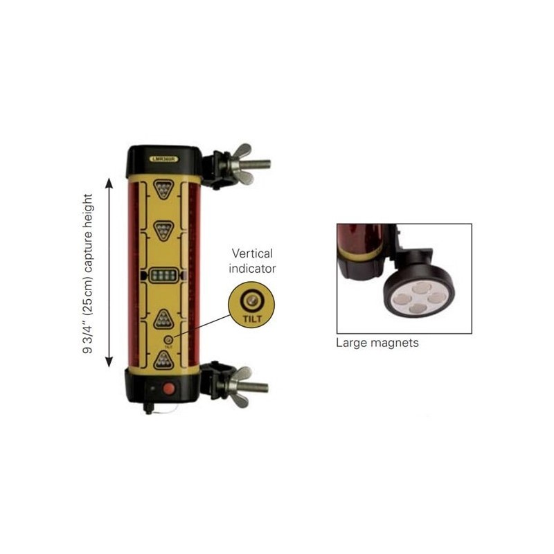 Pachet Receptor semnal pentru utilaje LMR360R (868 MHz) - prindere magnetica si afișaj de la distanță LMD360R, Leica-6003353