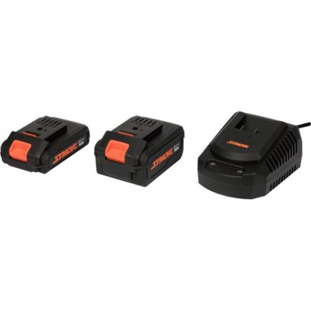 78262 STHOR Set 2 acumulatori Li-Ion 4Ah+2Ah si incarcator Sthor 20V