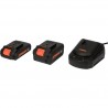 78262 STHOR Set 2 acumulatori Li-Ion 4Ah+2Ah si incarcator Sthor 20V