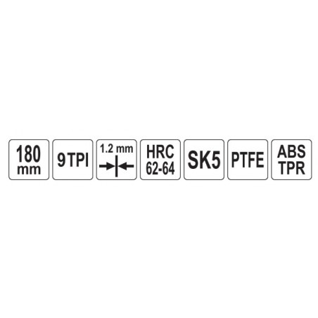 YT-87730 YATO Fierastrau pentru crengi pliabil, 180 mm