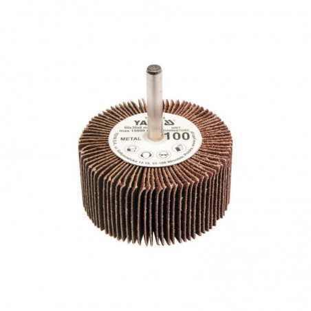 YT-83366 YATO Perie abraziva circulara cu tija 60x30x6 mm, P150