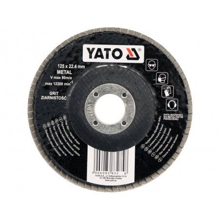 YT-83274 YATO Disc slefuit pentru lemn si metal 125x22.4mm, P80