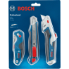 1600A027M4 BOSCH Set 3 cuttere universale profesionale, lama 18 mm