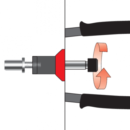 YT-36150 YATO Set cleste suruburi nituibile cu accesorii, M4-M8,46 buc