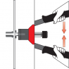 YT-36150 YATO Set cleste suruburi nituibile cu accesorii, M4-M8,46 buc