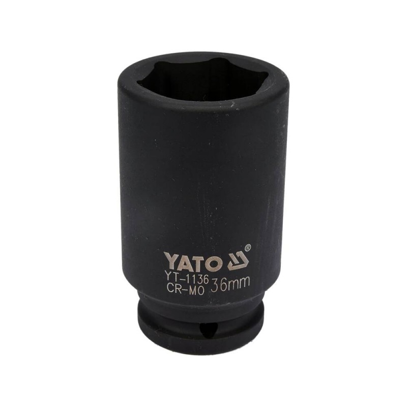 YT-1136 YATO Cheie tubulara hex 36 mm de impact, patrat 3/4", 90 mm