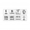 YT-04382 YATO Bit hexagonal 6 mm, cu adaptor prindere patrat 1/2",50mm
