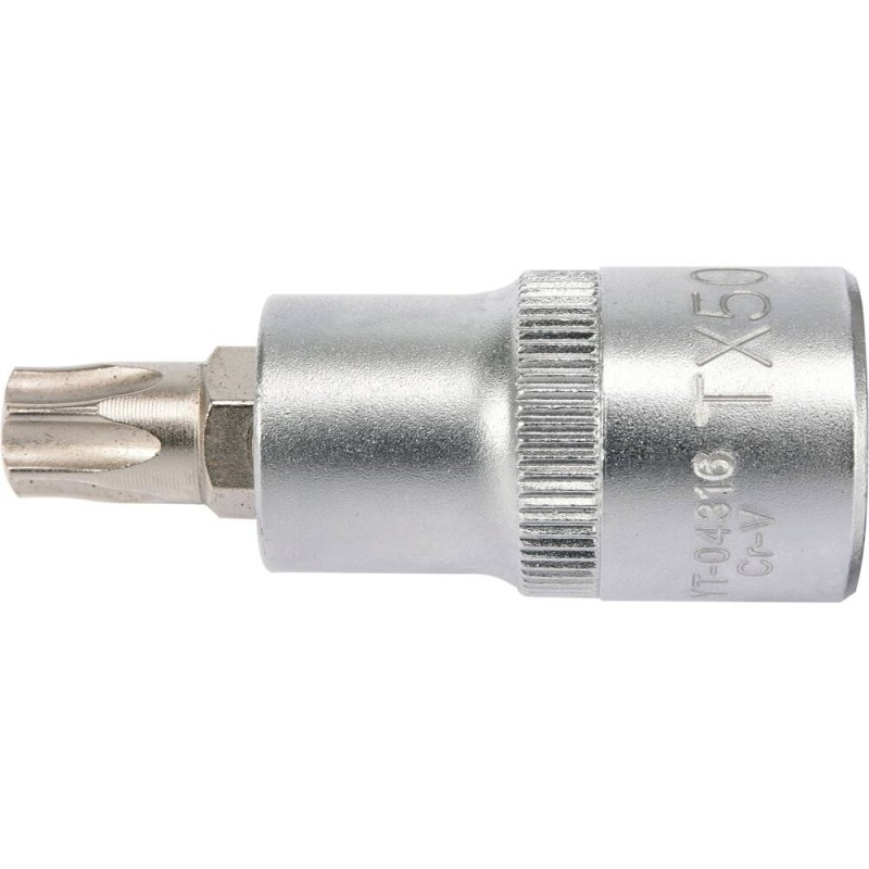 YT-04316 YATO Bit TORX T50, cu adaptor prindere patrat 1/2", 55 mm