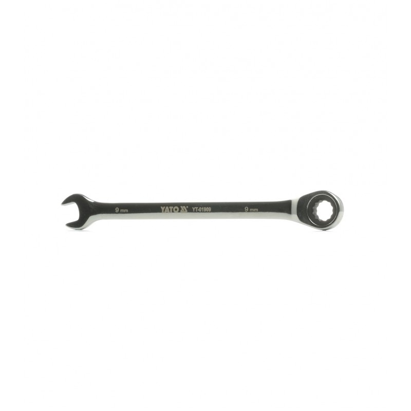 YT-01909 YATO Cheie combinata cu clichet , 9 mm