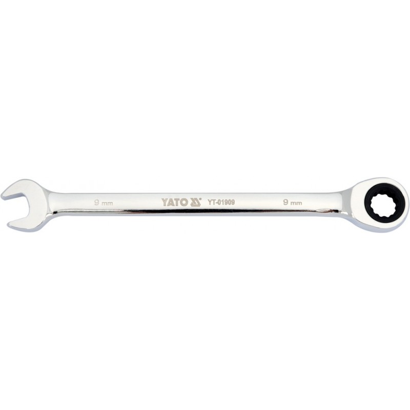 YT-01909 YATO Cheie combinata cu clichet , 9 mm