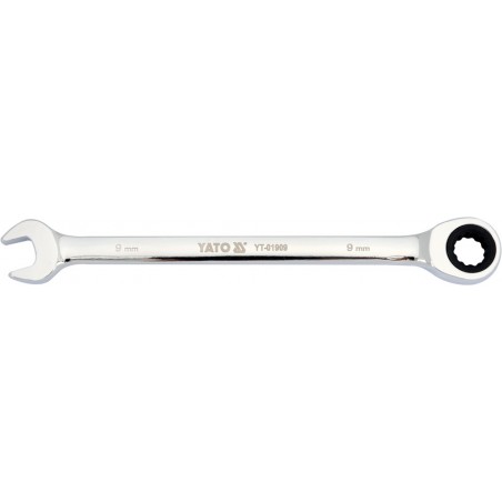 YT-01909 YATO Cheie combinata cu clichet , 9 mm