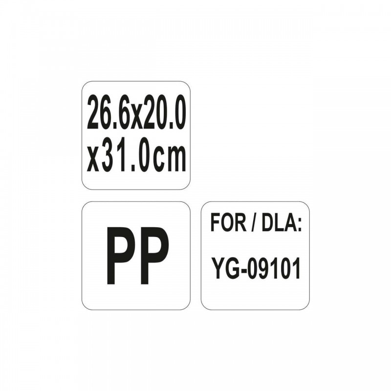 YG-09106 YATO GASTRO Reciepient pentru carucior 275x195x310 mm