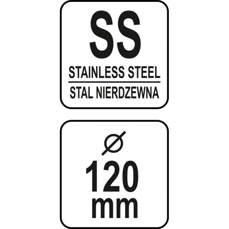 YG-07108 YATO GASTRO Storcator manual citrice din inox, 120 mm, INOX