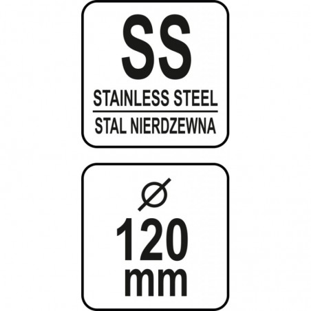 YG-07108 YATO GASTRO Storcator manual citrice din inox, 120 mm, INOX