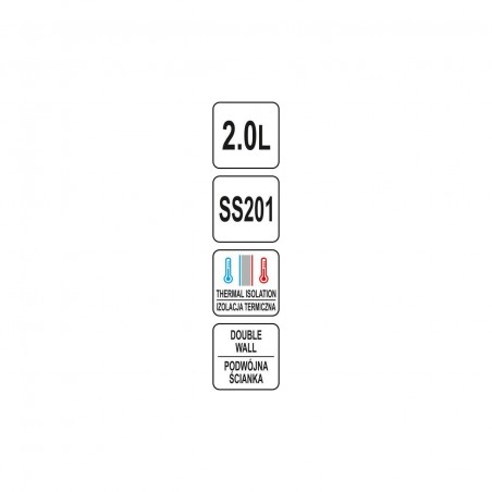 YG-07027 YATO GASTRO Cana termos cromata, capacitate 2l