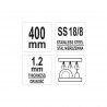 YG-02752 YATO GASTRO Cleste universal 400 mm din inox