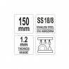 YG-02736 YATO GASTRO Cleste pentru gheata 150 mm din inox