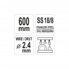 YG-02513 YATO GASTRO Tel, lungime 600 mm din inox