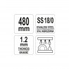 YG-02412 YATO GASTRO Spatula 480 mm din inox