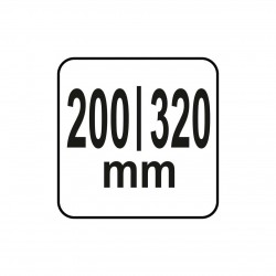 YG-02214 YATO GASTRO Pila pentru ascutit cutite, lungime 200/320 mm