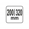 YG-02214 YATO GASTRO Pila pentru ascutit cutite, lungime 200/320 mm