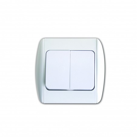 700101 MAKALON Intrerupator dublu, alb