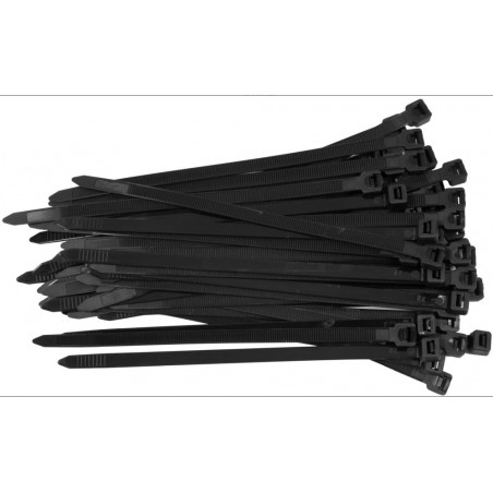 YT-70650 YATO Set 50 coliere plastic 200 x 7.6 mm, negru