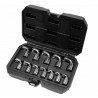 YT-38550 YATO Set 12 chei inelare semi-deschise cu adaptor, 3/8 inch