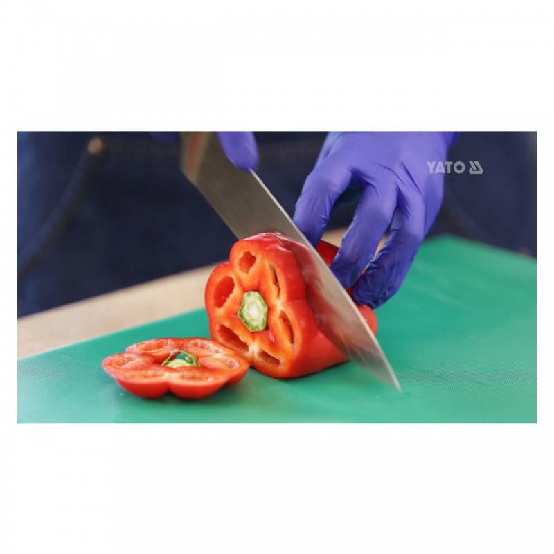 YG-02171 YATO GASTRO Tocator din plastic verde 450 x 300 x 13 mm