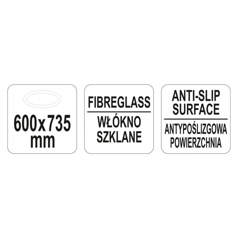 YG-02087 YATO GASTRO Tava ovala 600 x 735 mm