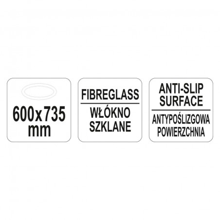 YG-02087 YATO GASTRO Tava ovala 600 x 735 mm