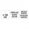 YG-02079 YATO GASTRO Tava servire rotunda neagra, 355 mm