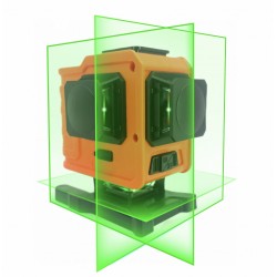 Nivela Laser Verde 3D multilinie 3x360°, 15m, Li-Ion, 3D-04