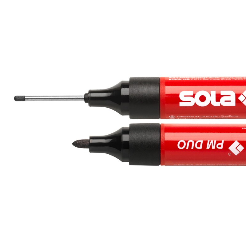 Marker permanent / marcator gauri, negru PM DUO - Sola-66080120
