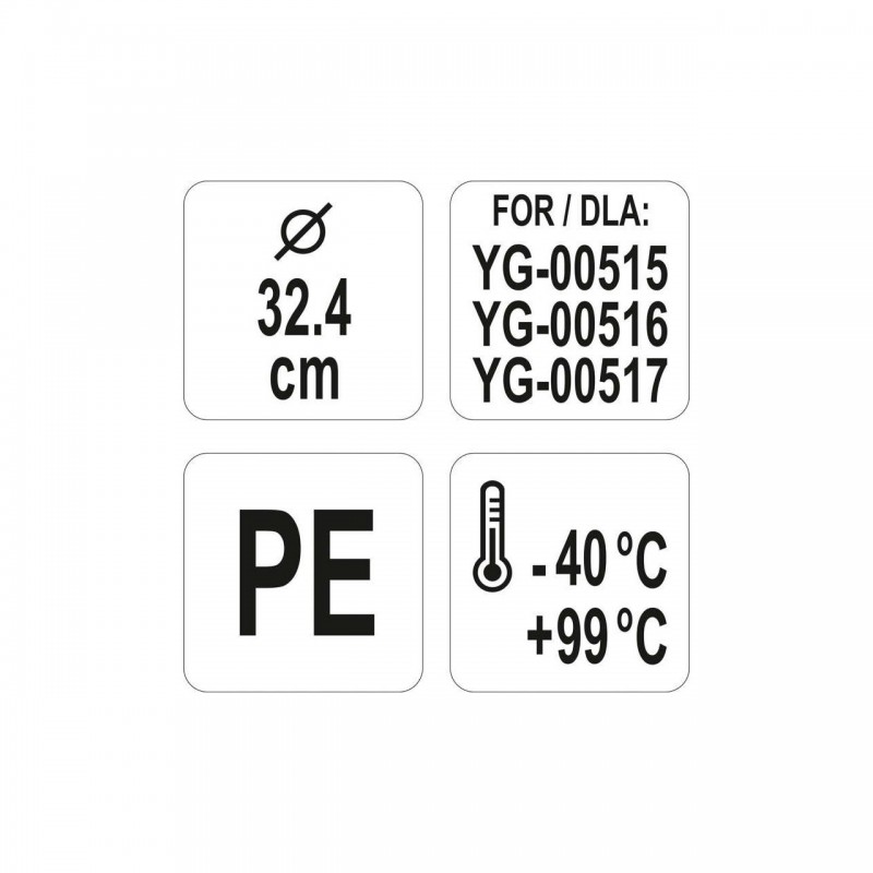 YG-00521 YATO GASTRO Capac pentru recipient de depozitare 32.4 x 1.5cm